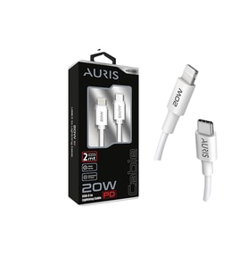 Auris 20W PD USB-C to Lightning Şarj Kablosu 2 Metre