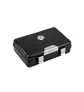 Firebird Seyahat Tipi 10 Parlak Siyah Humidor Puro Kutusu (Karışık)