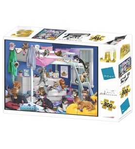 Yatak Odası Kedileri Puzzle 300 Parça