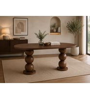 180 LİK BONCUK OVAL MASA