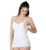 BEYAZ MI Emay 1413 Modal Cotton Kaplı Emzirme Atlet