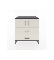 Hyperion Şifonyer 2 Raflı 2 Çekmeceli 2 Kapaklı 88x44x96 Antrasit-Aytaşı