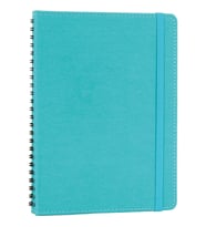 Kişiye ve Kuruma Özel İsim / Logo Yazılı Gizli Spiralli Deri Defter - Lastikli Kalın Ajanda