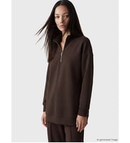LCW EVERYDAY Kahverengi Dik Yaka Kadın Sweatshirt