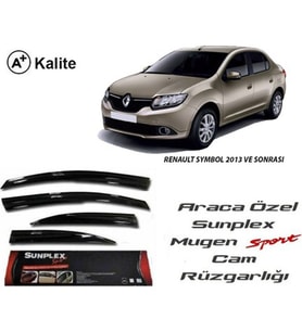 Renault Symbol Cam Rüzgarlığı Mugen Tip Sunplex 2013 Sonrası