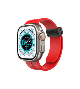 Northcity Apple Watch 42mm ile Uyumlu Kr412 Elegance Stylish Kordon - Kırmızı