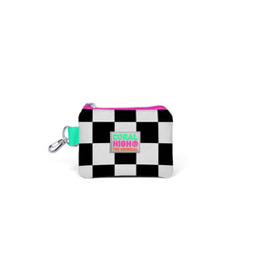 Coral High Kids Neon Pembe Dama Desenli Bozuk Para Çantası 21801
