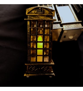 Londra telefon kulübesi gece lambası (Gold)