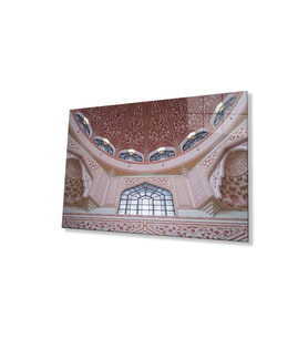 Cami Motif Dini İslami Duvar Dekoru Cam Tablo 4mm Dayanıklı Temperli Cam (Çok Renkli)