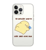 Iphone 12 PRO Uyumlu Komikliğimi Kaybettim Tasarımlı Şeffaf Telefon Kılıfı