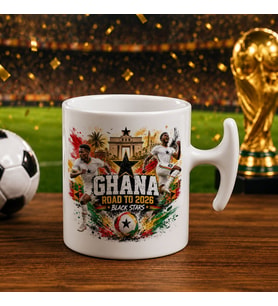 BK Gift Gana Taraftar Temalı 2026 Dünya Kupası Tasarımlı Hammer Kupa Bardak