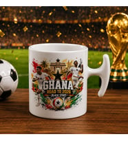 BK Gift Gana Taraftar Temalı 2026 Dünya Kupası Tasarımlı Hammer Kupa Bardak