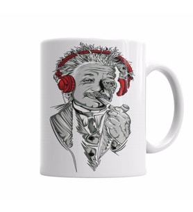 Albert Einstein Müzik Kupa Bardak Porselen