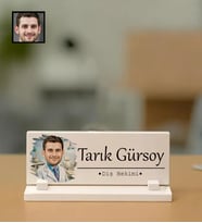 Kişiye Özel Dişçi Temalı Karikatürlü Masaüstü Taş İsimlik