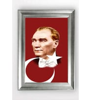 Gümüş Çerçeveli Atatürk Tablo a583