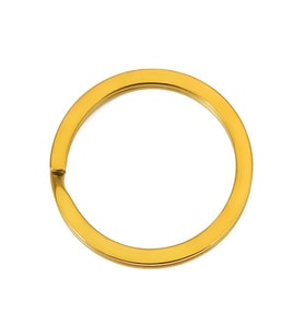 30 Adet Altın Renk 3 cm Metal Anahtarlık Halkası