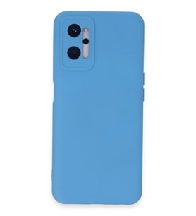 Newface Realme 9i 4G Kılıf Nano içi Kadife Silikon - Mavi