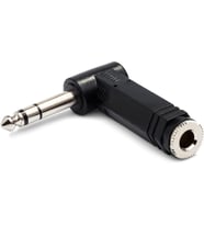 1/4 inç TRS (F) - 1/4 inç TRS (M) Sağ Açılı Çevirici (GPP-273)