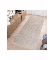 Rovigo Home Dijital Baskı Yıkanabilir Kaymaz Taban Salon Halısı RVG1473 80x150 cm (Bej)