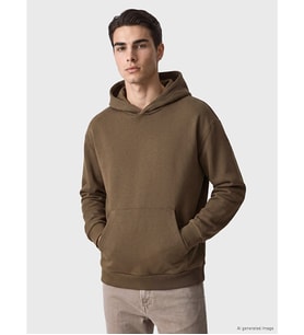 LC WAIKIKI Bej Kanguru Cepli Erkek Hoodie
