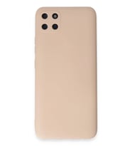 Realme C11 Kılıf Nano içi Kadife Silikon - Pudra