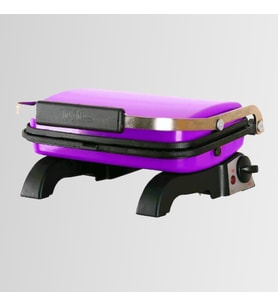 Tuğra Elektrikli Mor Döküm Mini Tost Makinesi Yanmaz Yapışmaz 8 Dilim