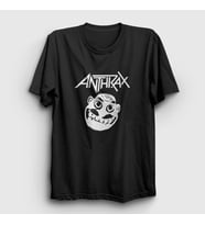 Presmono Unisex Siyah Not Man Anthrax T-Shirt 10406tt