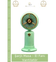 #Vantilatör Mini Sessiz Şık Portatif Pastel Soğutucu Taşınabilir Usb Şarjlı Masa El Fanı Vantilatör