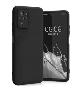 Coverzone Xiaomi Redmi Note 10S ?le Uyumlu K?l?f Z-Mara Lansman Vieri Tam Koruma Arka Kapak Kamera Koruma �?k?nt?l? P�r�zs�z Y�zey Siyah