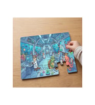 Denizaltı Laboratuvarı Tasarımlı 24 Parça Ahşap Çocuk Puzzle