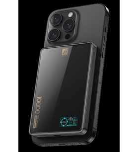 PW598 10.000 mAh Dijital Göstergeli 20W Type-C ve 15W Kablosuz Şarj PD Hızlı Şarj Magsafe Powerbank