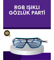 Led Işıklı Parti Gözlüğü Renkli Eğlence Aksesuarı - Lisinya