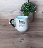 Baba Kupa Bardak Sihirli Oval Fotoğraflı Babalar Günü Hediyesi