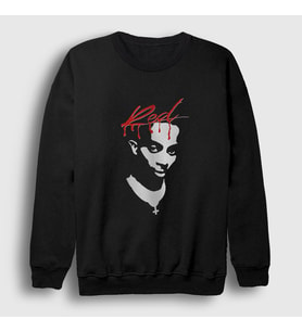 Presmono Unisex Siyah Red Rapper Playboi Carti Sweatshirt 482118tt
