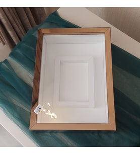 25X35 BRONZ LEDLİ FOTOĞRAF BÖLÜMLÜ ANI ÇERÇEVESİ- NİŞAN SÖZ GÜLLERİNİZ İÇİN ÇERÇEVELER