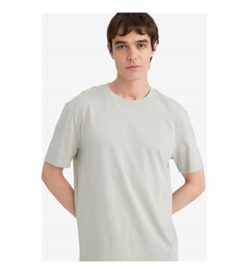 Defacto Basic Mint Yeşili Erkek T-Shirt V7699AZ/GN1255
