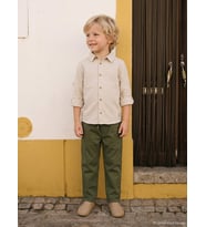 Civil Boys Basic Hasır 2-5 Yaş Gömlek - Bej
