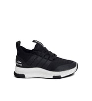 Trend Adımlar Siyah Unisex Patik Lastikli Çocuk Spor Ayakkab