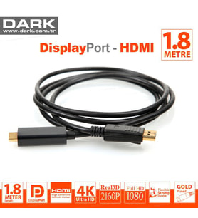 DARK DK-CB-DPXHDMIL180 1.8metre DP-HDMI Görüntü Kablosu 4K