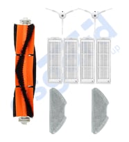 Xiaomi Mop 2 Pro (MJST1SHW) -Mop 2 Lite Uyumlu 1 Ana Fırça 2 Yan Fırça 4 Filtre 2 Mop PKT-iasgf0000363