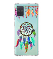 PrintiFy Samsung Galaxy A71 Uyumlu Nazar Boncuğu 6 Baskılı Şeffaf Köşe Korumalı Antişok Kılıf