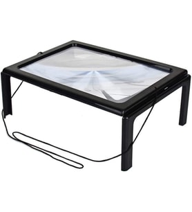 Yaşlılar Için A4 Boyutu Masa Tipi Işıklı Okuma Büyüteç Th-275205B