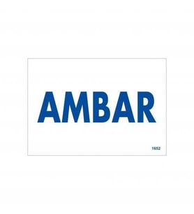 Mey İthalat® Amabar Uyarı Levhası 17,5X25 Kod:1652