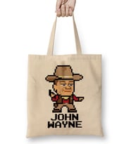 John Wayne Pixel Character Bez Çanta Uzun Saplı