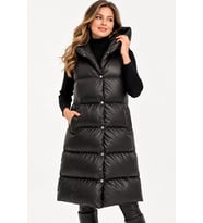 Dewberry Kadın %100 Polyester HK Style Yelek Düz Siyah Z9733 Katmanlı Kombin, Şehir ve Ofis Stili, Dış Giyim