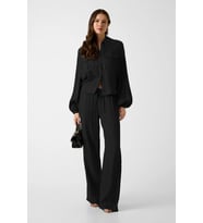 Guess Dalia Akışkan Jogger Kadın Siyah Pantolon W6GB07W1781-JBLK