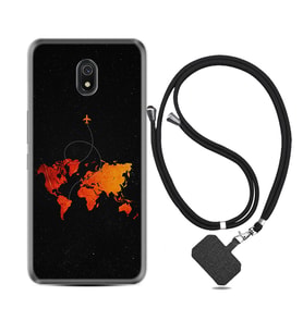Xiaomi Redmi 8A 8 Pro 9C 9T 10C 11T Pro Kılıf Boyun Askılı Silikon İz Bırakan Uçak 1778