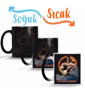 Mortal Kombat Jonny Cage Game Sihirli Kupa Bardak Porselen