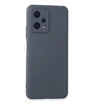 Newface Xiaomi Redmi Note 12 5G Kılıf Nano içi Kadife Silikon - Gri