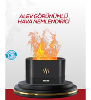 Led Işıklı Buhar Makinesi Alev Efektli Kumandalı Oda Nemlendirici - Lisinya